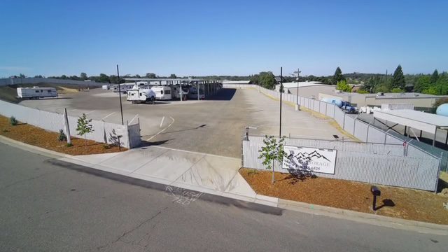RV storage entrance